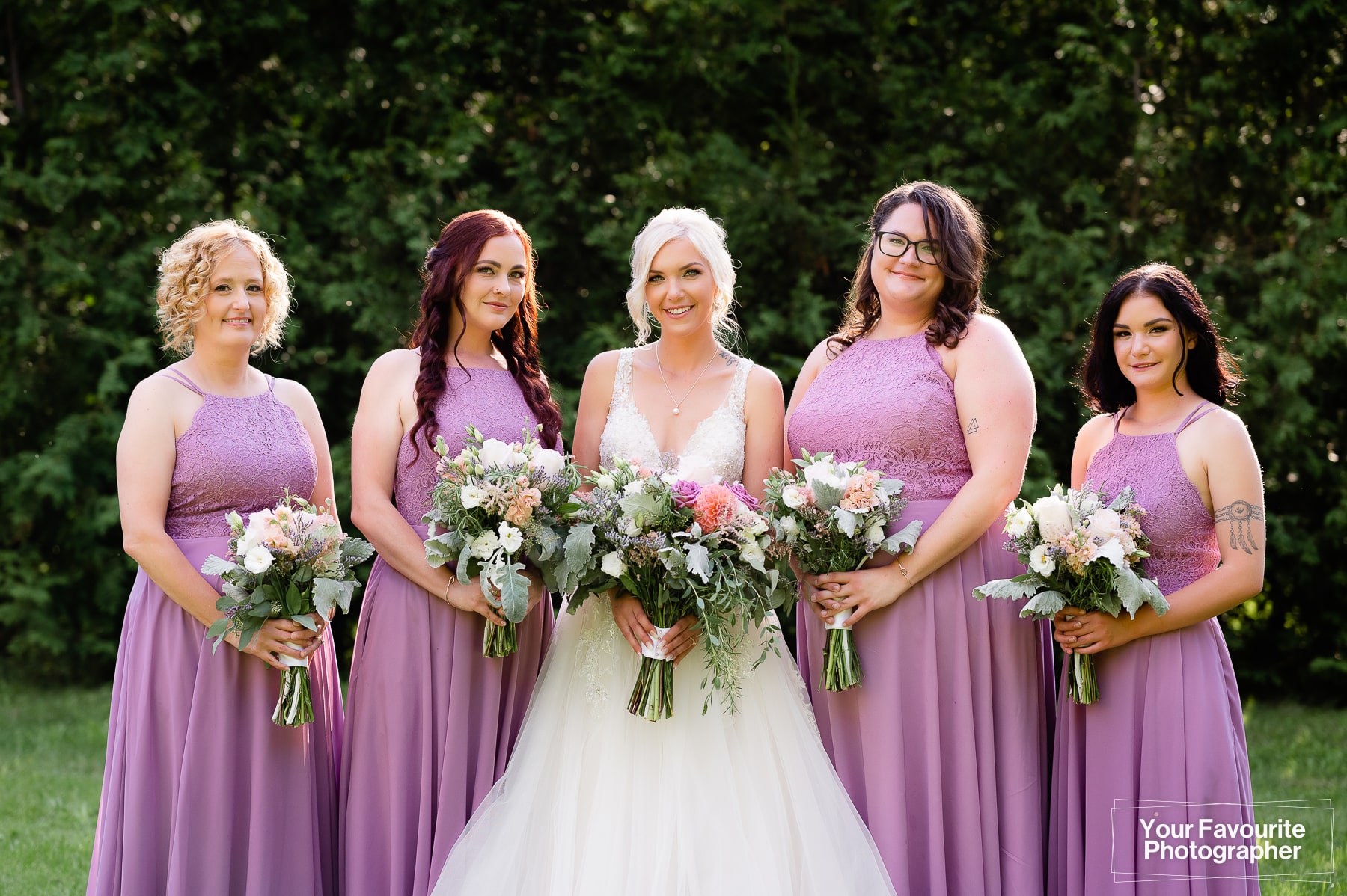 Formal photo of bridal party