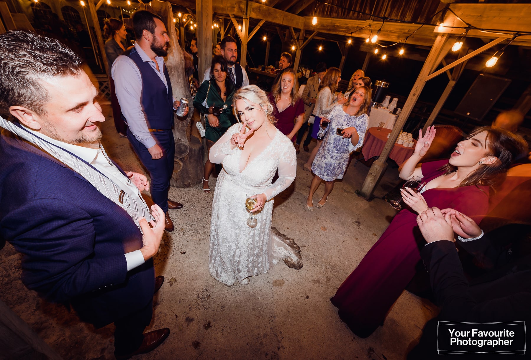 Dancing during wedding reception